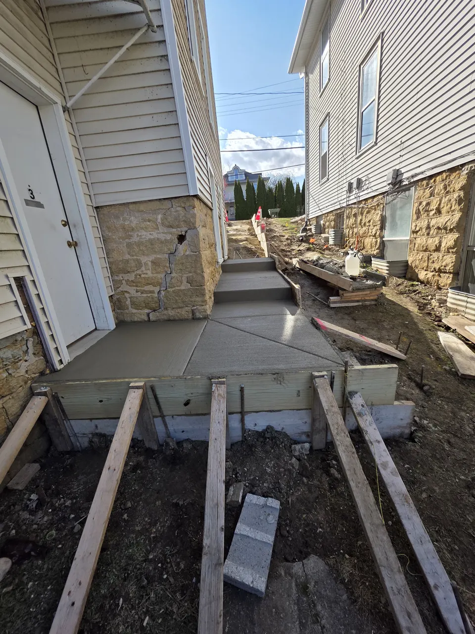 Concrete patio installation Edgerton Wisconsin